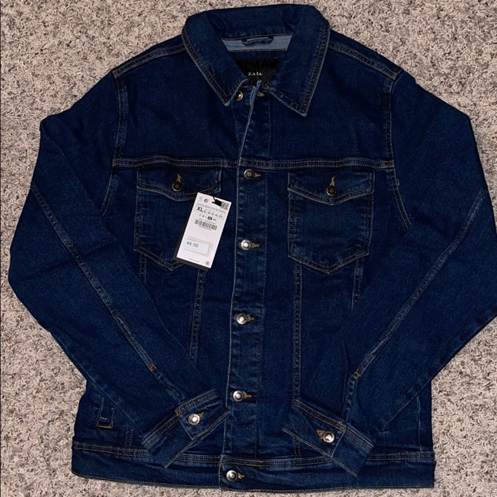Brand New Zara Jeans Jacket Men size  XL/44